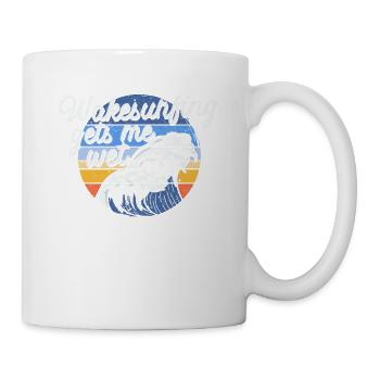 Wakesurfing Gets Me Wet Wakesurf Sommer Wake Surf - Tasse - Weiß - Rechts