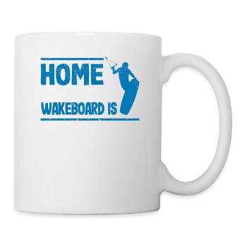 Home Is Where My Wakeboard Is Funny Wakeboarding - Tasse - Weiß - Rechts