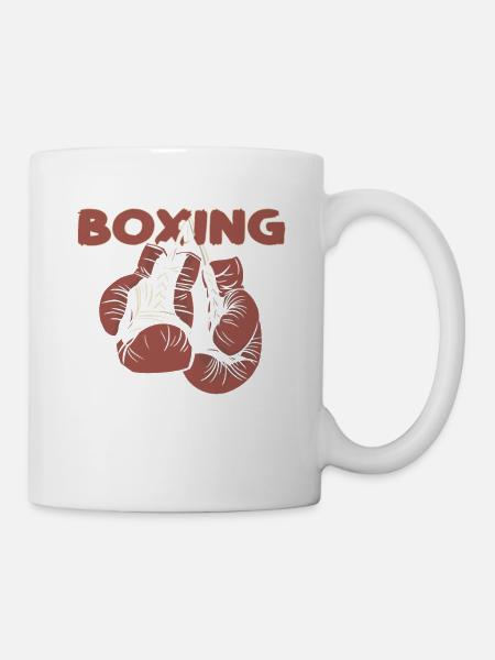 Boxen I'd Hit That Boxhandschuhe Kampfsportler - Tasse - Weiß