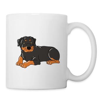 Fière mère d’un Rottweiler - Mug blanc - blanc - Droite