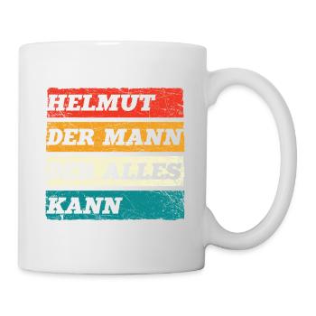 Helmut Der Mann Der Alles Kann Vorname Helmut - Tasse - Weiß - Rechts