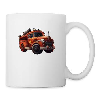Fire engine fire brigade - Mug - white - Right