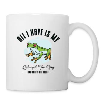 Red Eyed Tree Frog Cute Rainforest Amphibian - Mug - white - Right