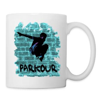 Parkour - Tasse - Weiß - Rechts