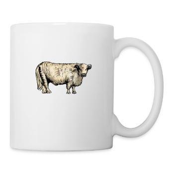 Galloway Rind I Schottland Rinderzucht für - Tasse - Weiß - Rechts