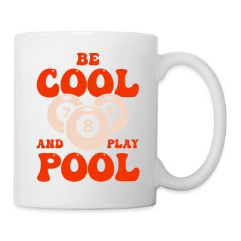 Billiard Poolbillard Snooker Verein Club Billard - Tasse - Weiß - Rechts