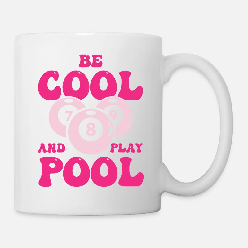 Billard Billard Billard Club de billard Club de billard - Mug blanc - blanc