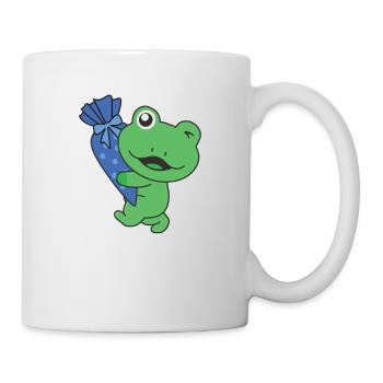 Bye bye Kindergarten Hello School Frog - Mug blanc - blanc - Droite