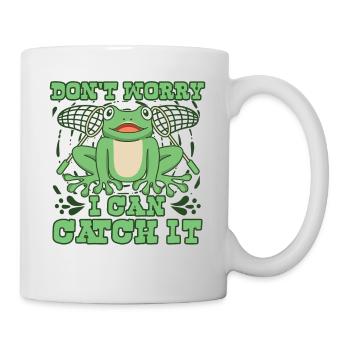 Ne t’inquiète pas, je peux l’attraper Crapaud rainette - Mug blanc - blanc - Droite