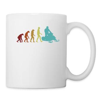 Snowmobile Evolution Snowmobile Motorschlitten - Tasse - Weiß - Rechts