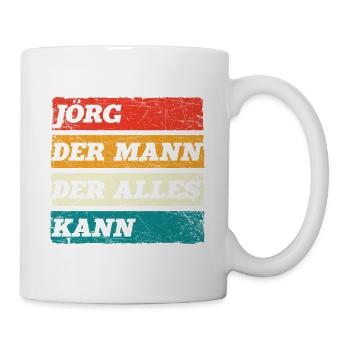 Jörg Der Mann Der Alles Kann Vorname Jörg - Tasse - Weiß - Rechts