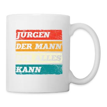 Jürgen Der Mann Der Alles Kann Vorname Jürgen - Tasse - Weiß - Rechts