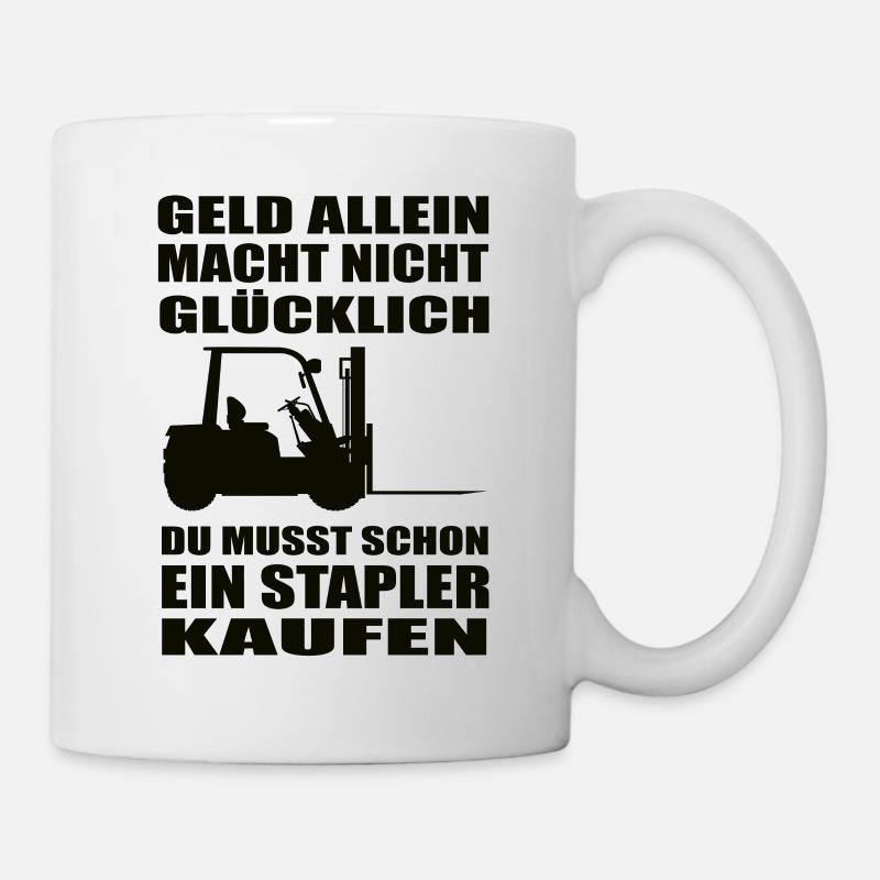 Stapler - Tasse - Weiß