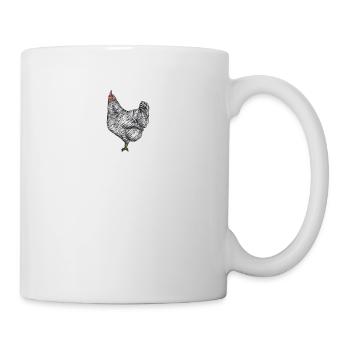 Amrock Huhn I Chicken Geflügel Motiv für - Tasse - Weiß - Rechts