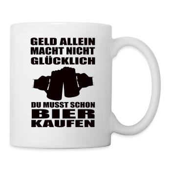 Bier - Tasse - Weiß - Rechts