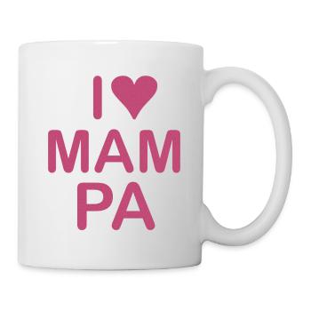 I love MAMPA - Tasse - Weiß - Rechts