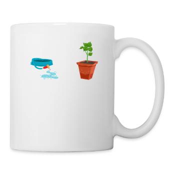 I just moisten my plants Funny garden - Mug - white - Right