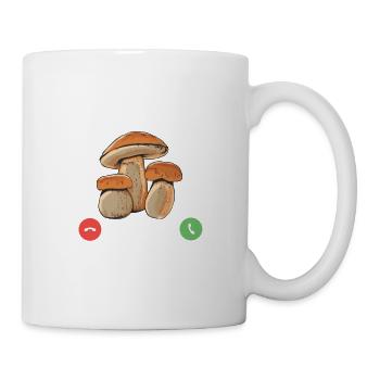 Les Cèpes M'Appellent Et Je Dois Y Aller - Mug blanc - blanc - Droite