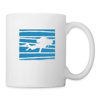La Vie Est Un Jeu La Plongée C'est Sérieux - Mug blanc - blanc - Droite