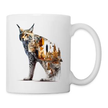 Lynx Art Artwork Lynx Animal Gift - Mug - white - Right