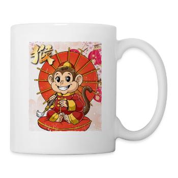 Jahr Des Affen Mondneujahrsfest Chinesisches - Tasse - Weiß - Rechts