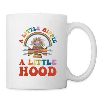 Un peu hippie Une petite cagoule pour tout le monde - Mug blanc - blanc - Droite