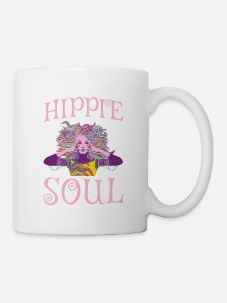 Hippie Soul Für Alle Hippies - Tasse - Weiß