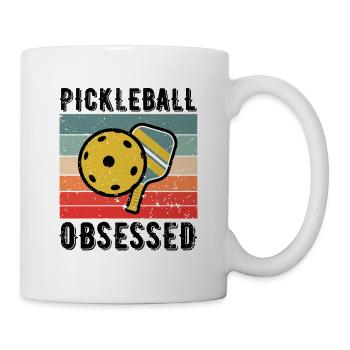 Pickleball obsédé par Drôle Pickleball Lover - Mug blanc - blanc - Droite