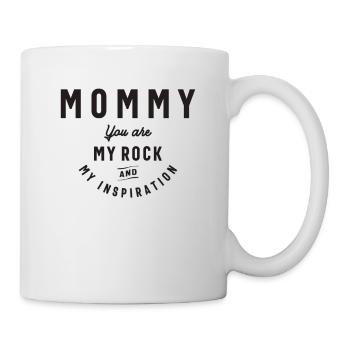 Maman, mon rocher et mon inspiration - Fête des mères - Mug blanc - blanc - Droite