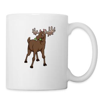 Kawaii Elk - Mug blanc - blanc - Droite