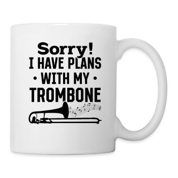 Sorry I Have Plans With My Trombone Trombonist Mus - Mug - white - Right