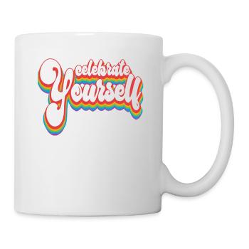 Celebrate Yourself - Pride Month LGBTQ - Mug - white - Right