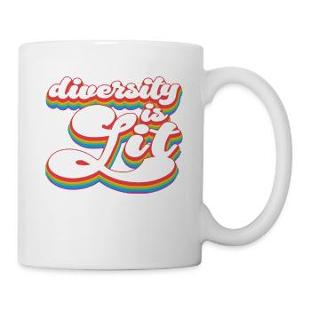 Pride Month LGBTQ - Diversity Is Lit - Mug - white - Right