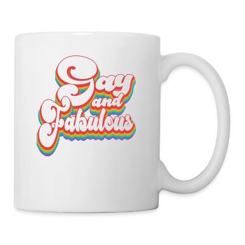 Pride Month LGBTQ - Gay and Fabulous - Mug - white - Right