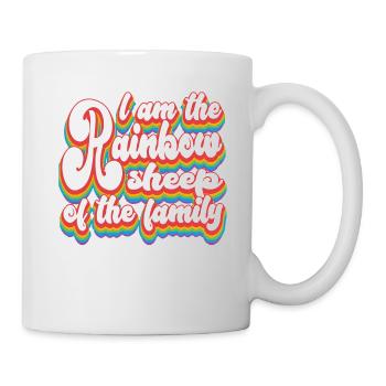 Je suis le mouton arc-en-ciel de la famille - Pride - Mug blanc - blanc - Droite