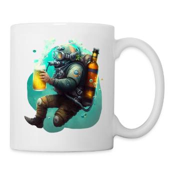 Plongeur de bière drôle et cool - Mug blanc - blanc - Droite