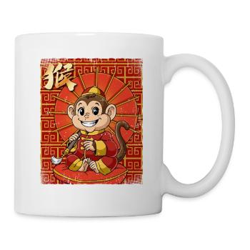 Jahr Des Affen Mondneujahrsfest Chinesisches - Tasse - Weiß - Rechts