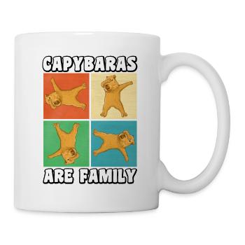 Capybaras sind Familie - Tasse - Weiß - Rechts
