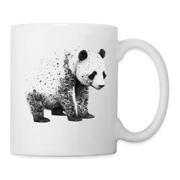 Panda Art Gift Animal Panda Bear Drawing Motif - Mug - white - Right