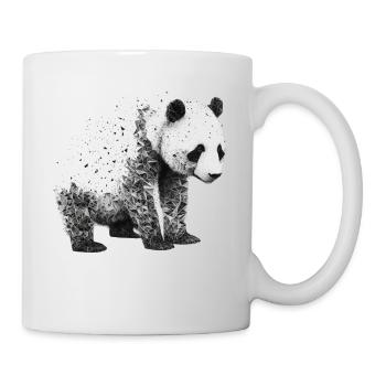 Panda Art Gift Animal Panda Bear Drawing Motif - Mug - white - Right