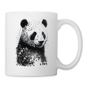 Panda Art Gift Animal Panda Bear Drawing Motif - Mug - white - Right