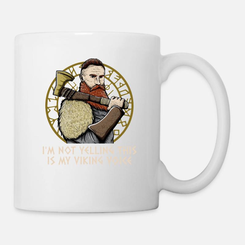 Im Not Yelling This Is My Odin Voice Funny - Tasse - Weiß