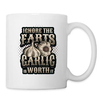 Ignore the farts, garlic is worth it - Mug - white - Right