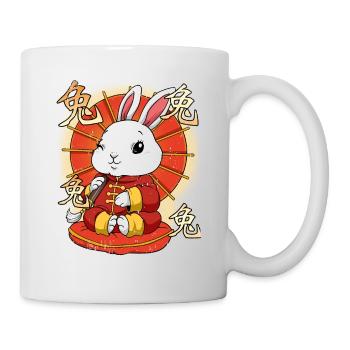 Année du Lièvre Nouvel An lunaire chinois - Mug blanc - blanc - Droite