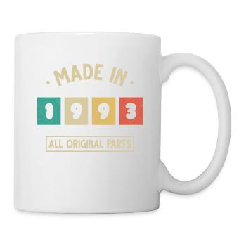 Jahrgang 1993 Geburtstagsgeschenk 1993 - Tasse - Weiß - Rechts