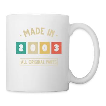 Jahrgang 2003 Geburtstagsgeschenk 2003 - Tasse - Weiß - Rechts