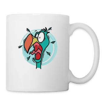 crazy dodo bird from Mauritius - Mug - white - Right