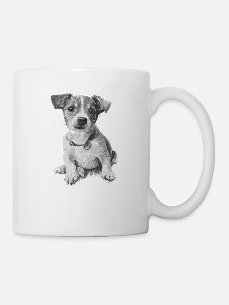 Hund - Tasse - Weiß