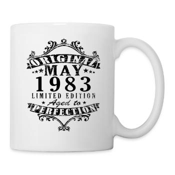 May 1983 Vintage vintage birthday retro - Mug - white - Right