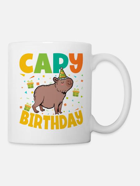 Capy Birthday - Tasse - Weiß